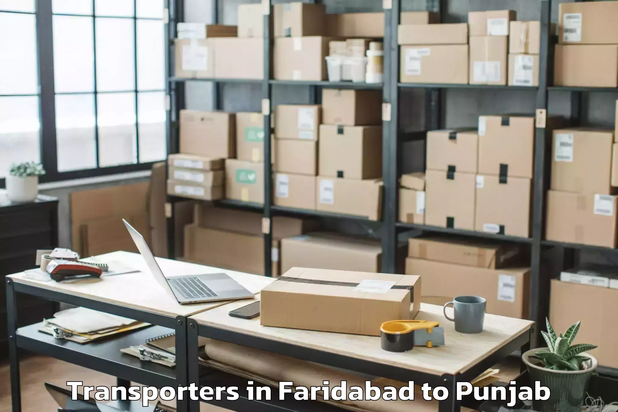 Top Faridabad to Abhilashi University Faridkot Transporters Available